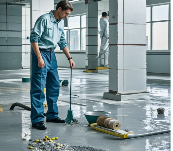 丙烯酸鹽噴膜防水材料施工技術,丙烯酸鹽防水噴涂施工指導,防水材料操作方法